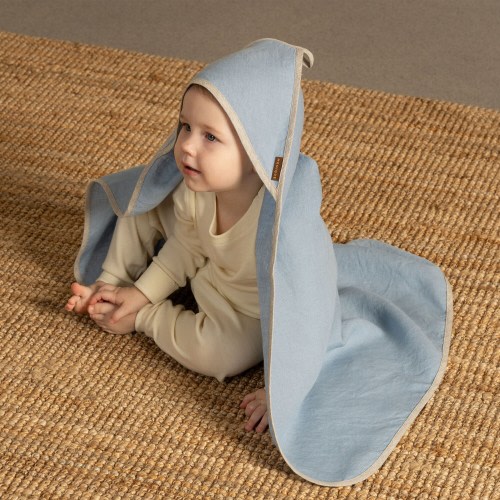 Linen Baby Hooded Towel Baby Bath Towel Bath Poncho Baby Girl Baby Boy Bath Towel Baby Shower Gift Newborn Towel Organic Baby Towel