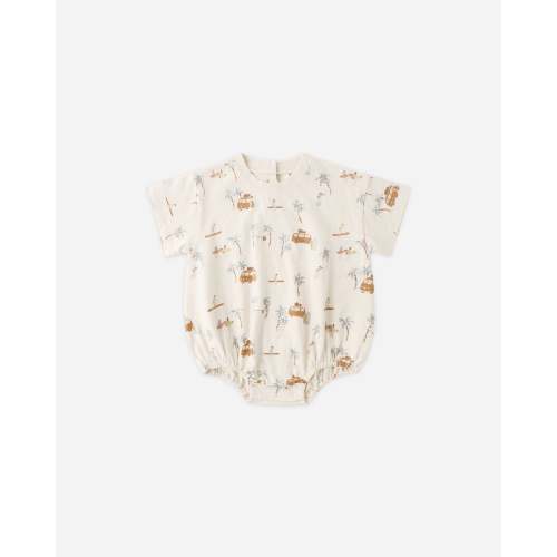 Relaxed Bubble Romper Surf Town