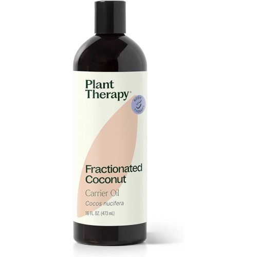 Plant Therapy Fractionated Coconut Oil for Skin, Hair, Body, Face, Diluted Essential Oils, 100% Pure, Natural Moisturizer, Massage & Aromatherapy for Men and Women Liquid Carrier Oil 16 oz