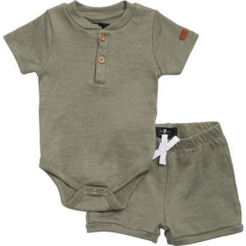 Kids' 2-Piece Bodysuit & Knit Shorts Set