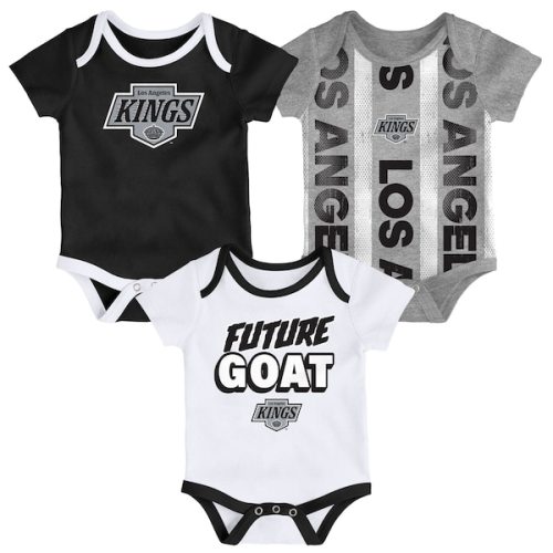 Newborn Los Angeles Kings Loyal Buddies Three-Pack Bodysuit Set