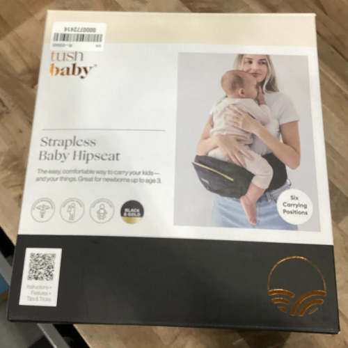 Hip Seat Baby Carrier - Black/Gold