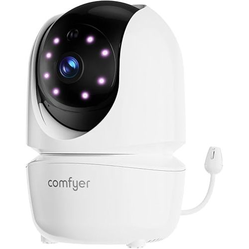 Add-on Camera Baby Monitor BM01, Video Baby Monitor, 1080p FHD Resolution, Remote Pan Tilt Zoom, Two-Way Talk, Night Vision, Peace of Mind