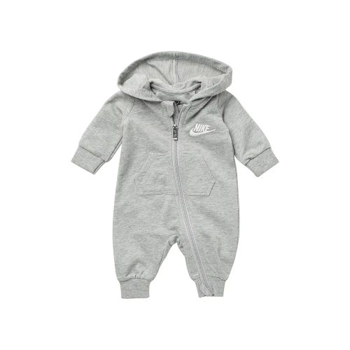 Nike Infant`s Zip Front Long Sleeve Hooded Coverall (Dark Grey Heather(56F814-042), 3 Months)