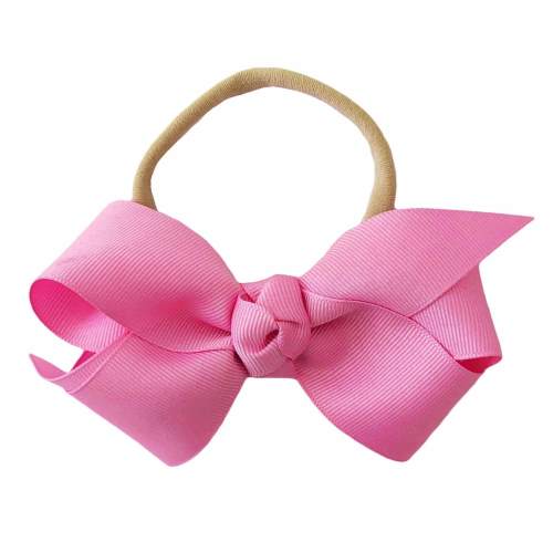 Vintage blue ribbon Bow Headband