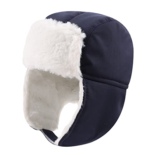 JANGANNSA Waterproof &Windproof Winter Baby Beanie Fleece Lined Kids Trapper Hat Earflap Warm Hat for Boys Girls