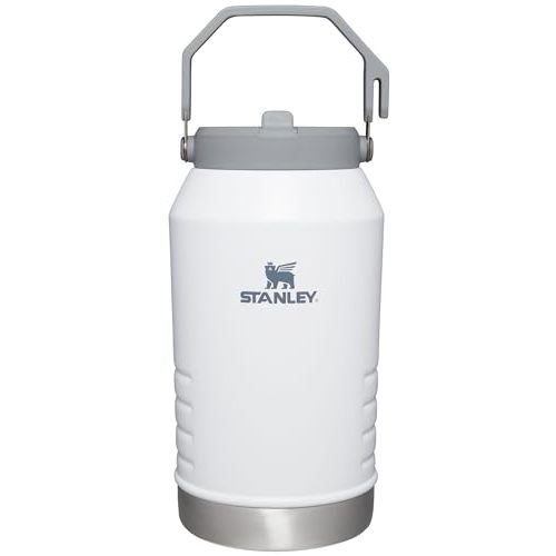 Stanley IceFlow Flip Straw Jug with Handle 96 oz| Twist On Lid and Flip Up Straw | Leak Resistant for Travel and Sports | Insulated Stainless Steel | BPA-Free | Polar