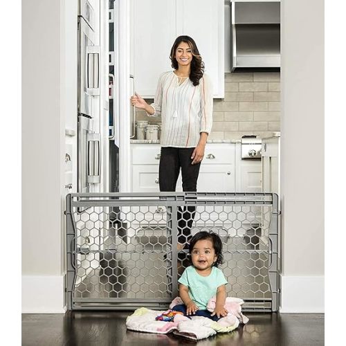 Regalo Easy Fit Plastic Adjustable Extra Wide Baby Gate, 1 Count (Pack of 1)