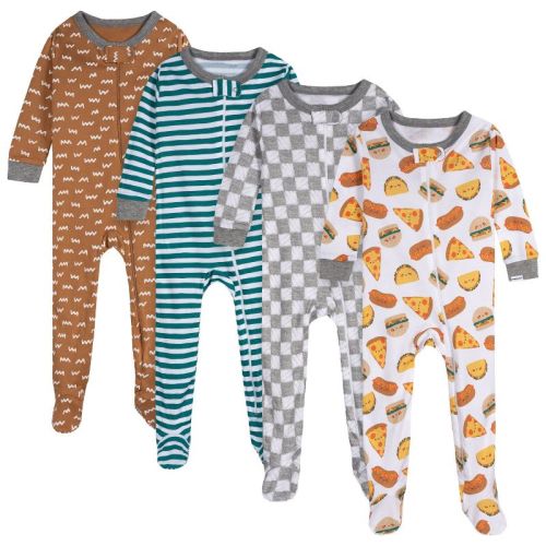 Onesies Brand Baby Boys' 4-Pack Union Suits, Treats, 12 Months