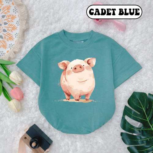 Cute Pig Baby Bubble Romper, Pig Baby Outfit, Farm Animal, Little Pig Baby Gift, Little Piggy, Minimalist Farm Natural, Natural Baby Clothes