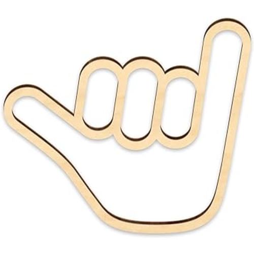 Shaka Hand Sign, Wooden Surfer Hand Wall Sign Hanging Sign Surf Wall Sign Hawaii Surfer Hand Sign Wall Decor for for Home Living Room Nursery Room Decoration