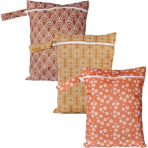 3 Set Wet Bag Storage Bag Waterproof Washable Travel Bags, Beach, Pool, Gym Bag for Swimsuits & Wet Clothes (YMX002-S11)