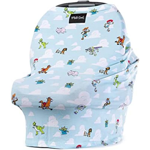 Milk Snob Original Disney Pixar Toy Story 5-in-1 Cover, Added Privacy for Breastfeeding, Baby Car Seat, Carrier, Stroller, High Chair, Shopping Cart, Lounger Canopy - Newborn Essentials, Nursing Top