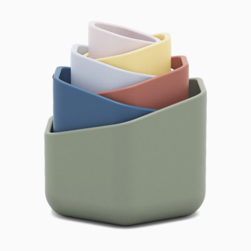 Lalo Stacking Cups - Sage Multi