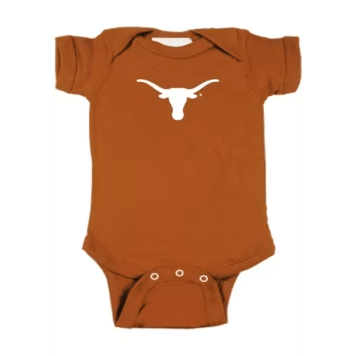 Texas Texas Longhorns BURNTORANGE Baby Bailey Primary One Piece