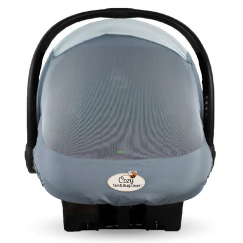 Cozy Baby Combo with a Sun and Bug Cover and a Lightweight Summer Cozy Cover, Glacier Gray