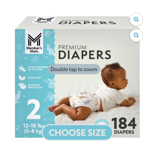 Member's Mark Premium Baby Diapers, Sizes Newborn - 8 - Samsclub.com