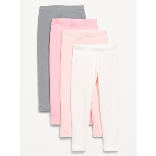 Ribbed Leggings 4-Pack for Toddler Girls