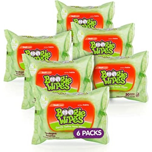 Boogie Wipes Wet Wipes for Baby and Kids, Chamomile and Vitamin E, White, Fresh Scent, 180 Count