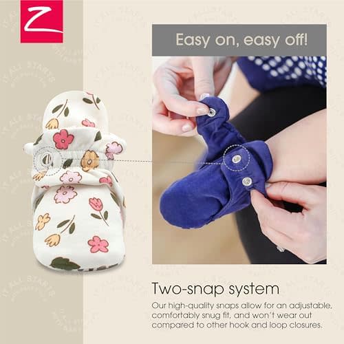 Zutano Organic Baby Booties Newborn Infant, Lost Baby Socks Solution, Unisex, Girl, Boy, 0-3, 3-6, 6-12, 12-18, 18-24 Months
