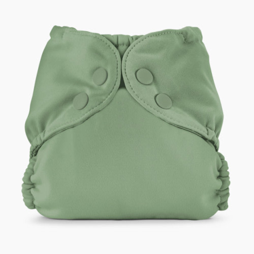 Esembly Recycled Diaper Cover (Outer) + Swim Diaper - Aloe, Size 1 (7-17 Lbs)