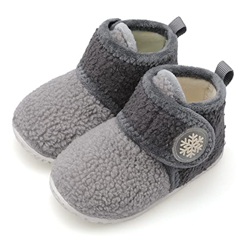 FEETCITY Baby Booties Girls Boys Infant Slippers First Walkers Shoes Warm Socks Newborn Crib Shoes