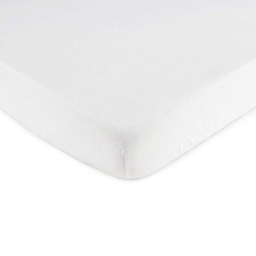SheetWorld Fitted Pack N Play Playard Sheet Compatible with Bugaboo Stardust Playard 20 x 36 inches, 100% Cotton Jersey, Hypoallergenic, Butter Soft,Organic White, Made in USA