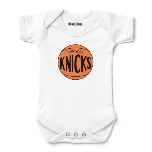 Newborn & Infant New York Knicks Chad & Jake White Hardwood Classic Bodysuit