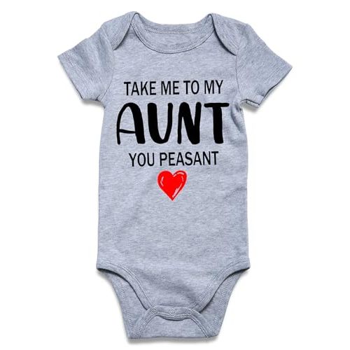 RAISEVERN Baby Boys Girls Clothes Infant Romper Newborn Bodysuits Funny Outfit 0-12 Months