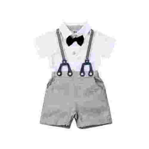 Newborn Infant Baby Boys Gentleman Clothes White Bodysuit Tops Bib Pants Outfits Set Baby Boys Clothing