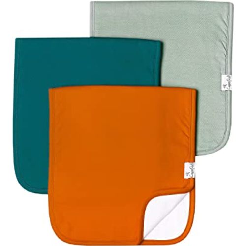 Copper Pearl Baby Burp Cloth Large 21''x10'' Size Premium Absorbent Triple Layer 3-Pack Gift Set “Blaze