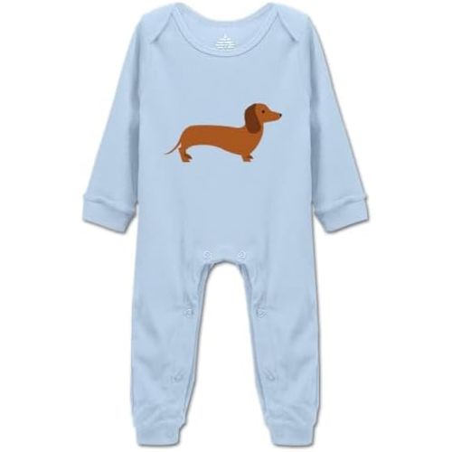 Cute Newborn Clothes Dachshund Dog Unisex Baby Bodysuit Love Pet Infant Outfits