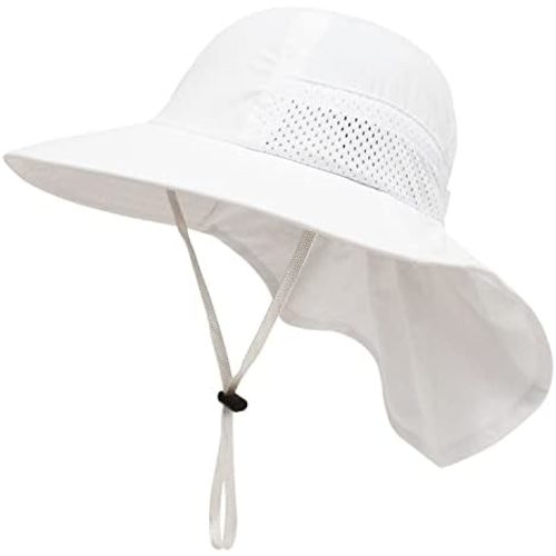 Baby Sun Hat UPF 50+ Toddler Wide Brim Beach Hats for Boys Girls 0-6 Years