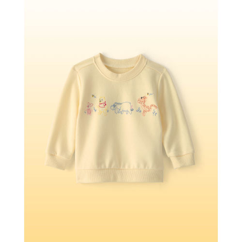 Baby Disney© Winnie the Pooh Embroidered French Terry Pullover Sweatshirt - Yellow - OshKosh B'gosh | Carter's