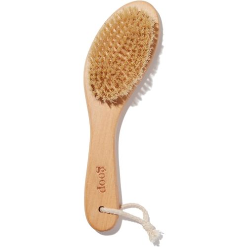 goop Beauty Dry Brush | Detoxifying Body Exfoliator | Wooden Handle with Natural Biodegradable Sisal Fibers | Sweeps Away Dead Skin | FSC-Certified
