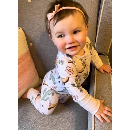 Long Live Cowgirls bamboo zipper romper