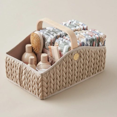 Diaper Caddy Beige