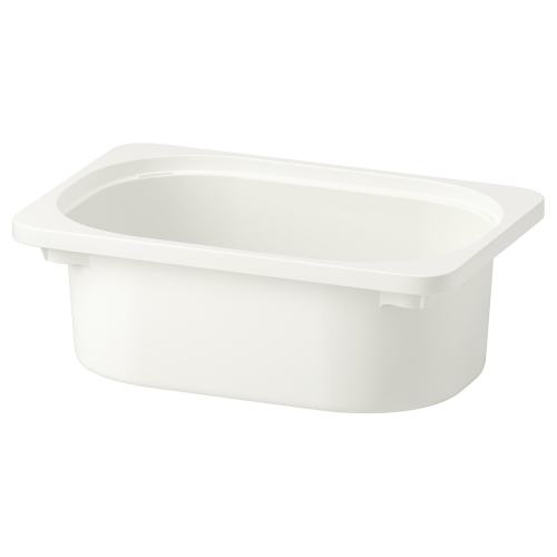 TROFAST Storage box - white 7 ¾x11 ¾x3 7/8 "