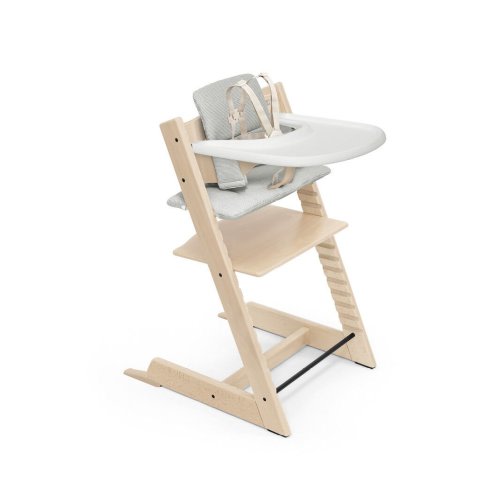 Stokke Tripp Trapp Wood High Chair with Tray: Classic Scandinavian Design