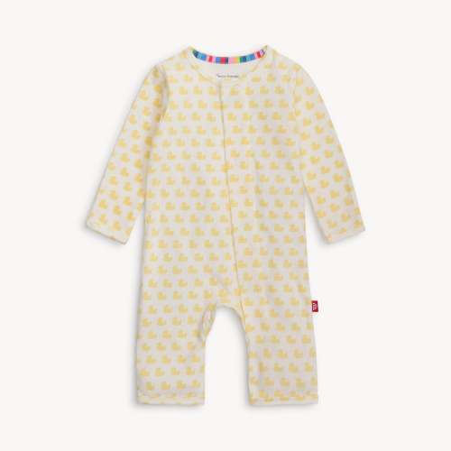 many ducks yellow CloudStretch™ magnetic coverall – Magnetic Me