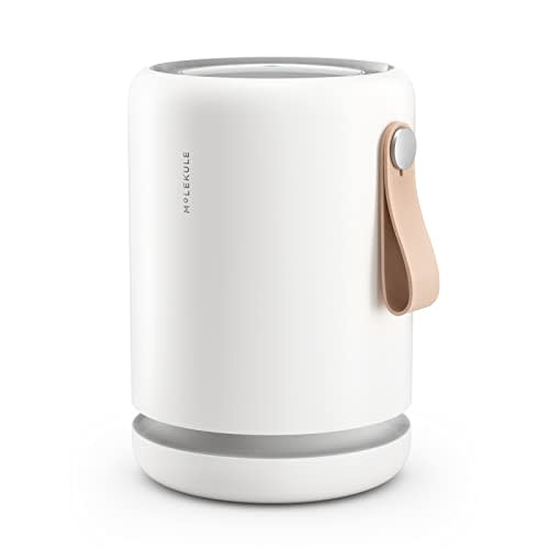 Molekule Air Mini+ | Air Purifier for Small Home Rooms up to 250 sq. ft. with PECO-HEPA Tri-Power Filter for Mold, Smoke, Dust, Bacteria, Viruses & Pollutants for Clean Air - White, Alexa-Compatible