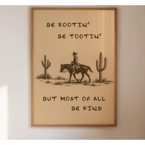Be Rootin’, Be Tootin’, Be Kind 12" x 16" Gallery Canvas