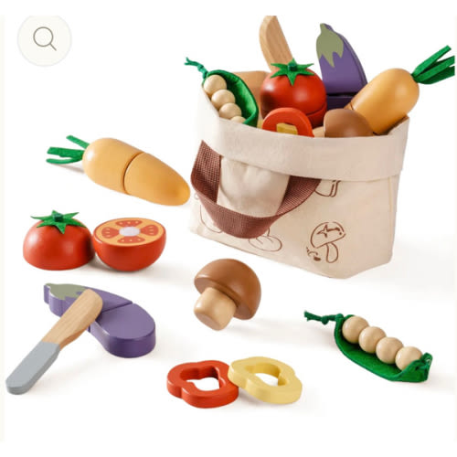 ROBUD Wooden Childs Play Food Set - Vegetables