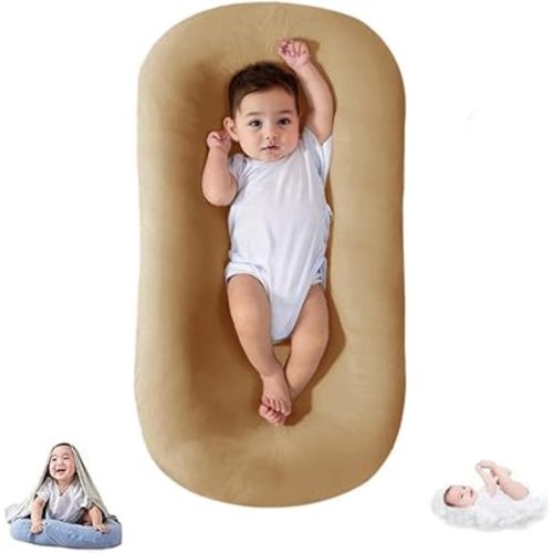 Lucakuins Baby Lounger Cover for Infants Loungers 0-24 Months, 100% Cotton Soft and Breathable Lounger Slipcover(Only Lounger Cover, Without The Lounger) (014, OneSize)