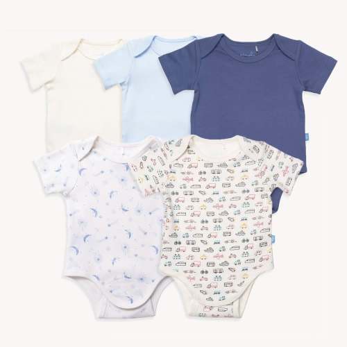 starry ride organic cotton magnetic bodysuit | 5 set – Magnetic Me