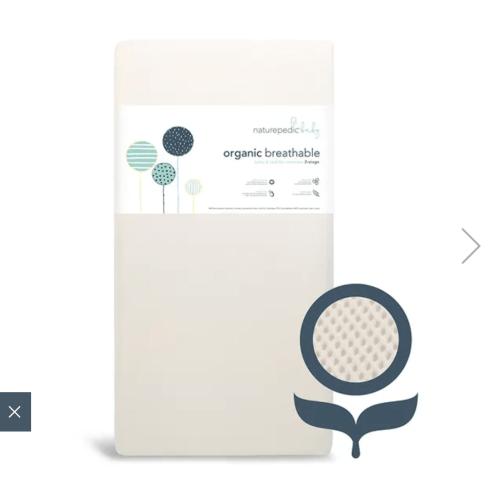 Naturepedic Organic Breathable Baby Crib Mattress (2-Stage)