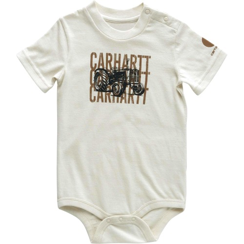 Boys' Short Sleeve Tractor Bodysuit (Infant)