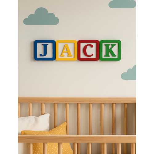 Personalised Toy Story Style Room Sign: 3D Nursery or Playroom Decor