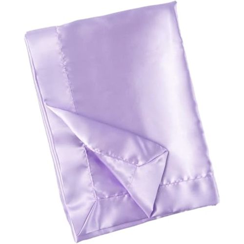 Double Sided Pure Satin Baby Blanket 48"x36" (Lavender)