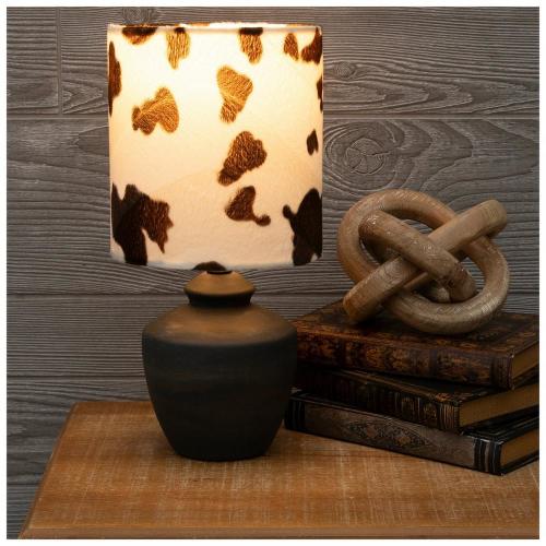 Cowhide Ceramic Lamp